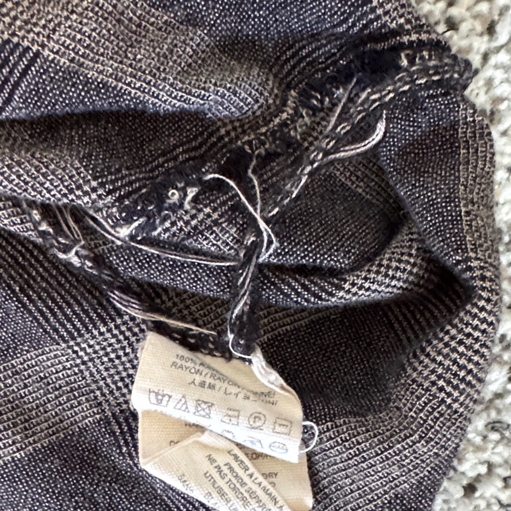 Free People Oversized Brown & Black Striped Button-Down Shirt - Picture 5 of 8